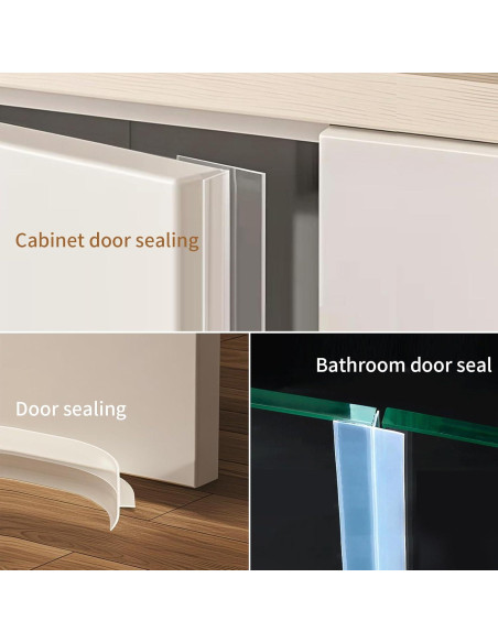 Tira de Sellado de Silicona Transparente STEARBOR 6.1m x 3.48cm