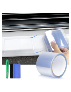 Protector de Bisel de Puerta Arespark 7.62cm x 9.14m PVC Transparente