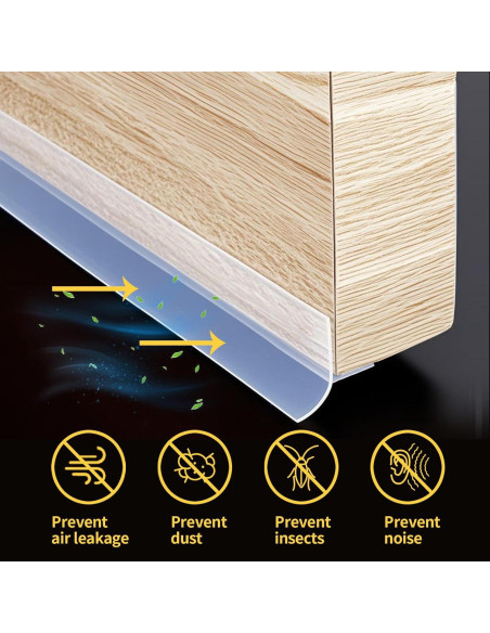 Tira de Sellado de Silicona Transparente STEARBOR 6.1m x 3.48cm