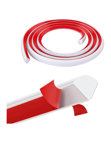 Moldura Cuarterón Autoadhesiva Gaahing 1.27 cm x 99.06 cm Caucho