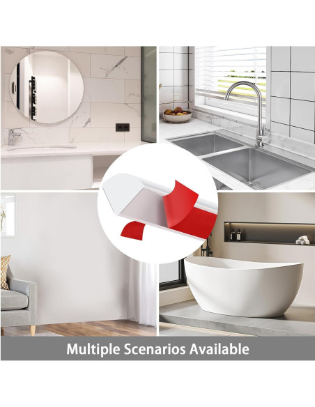 Moldura Cuarterón Autoadhesiva Gaahing 1.27 cm x 99.06 cm Caucho