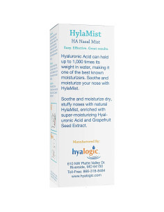 Spray Nasal Hyalogic HylaMist 59ml | Ácido Hialurónico Hidratante 2