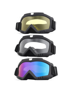 Gafas de Motocross Immoono - 3 Paquetes con Lentes OTG