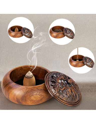 Paquete de 2 Soportes para Incienso Xisakaca Redondos