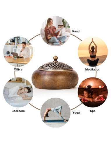 Paquete de 2 Soportes para Incienso Xisakaca Redondos