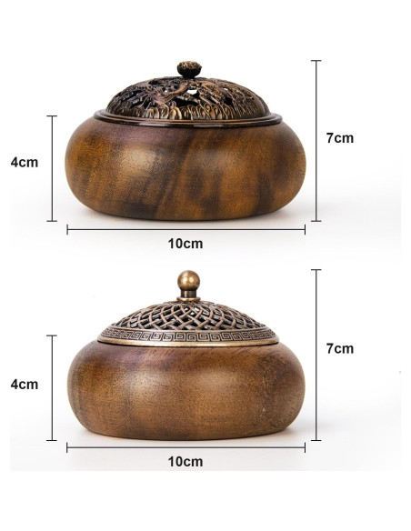 Paquete de 2 Soportes para Incienso Xisakaca Redondos Paquete de 2 Soportes para Incienso Xisakaca Redondos