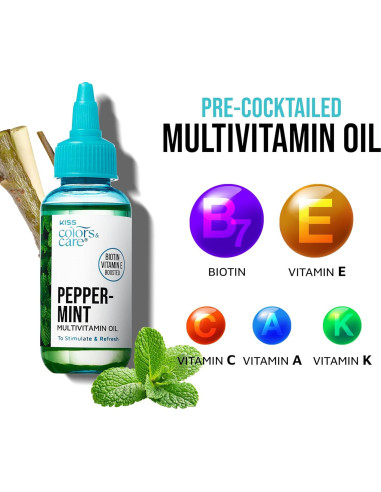 Aceite Multivitamínico KISS Colors & Care Menta 73.93 ml