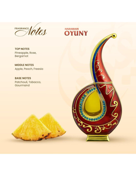 Aceite de Perfume Concentrado Al Haramain Oyuny 20ml Unisex - Fragancia Floral