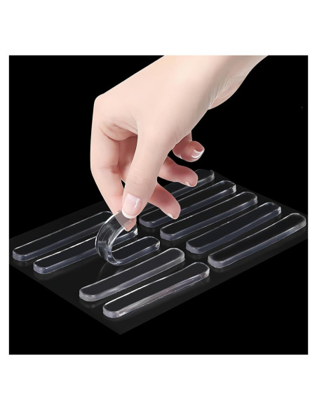 10 Tiras Protectores Transparentes MILEQEE para Puertas y Muebles