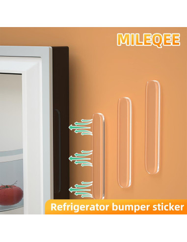 10 Tiras Protectores Transparentes MILEQEE para Puertas y Muebles