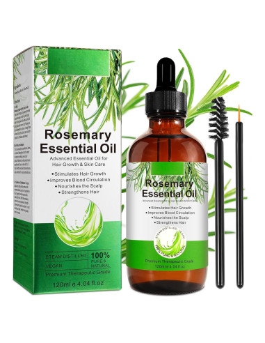 Aceite de Romero Puro 120 ml - Crecimiento Cabello y Piel