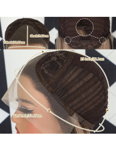 Peluca Sintética Rubia Destacada Aubree 20 Pulgadas 13x3 2