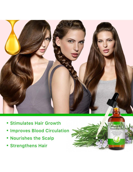 Aceite de Romero Puro 120 ml - Crecimiento Cabello y Piel