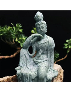 Estatua de Buda para Acuarios Livelyfish 7.9x5.8cm Arenisca 2