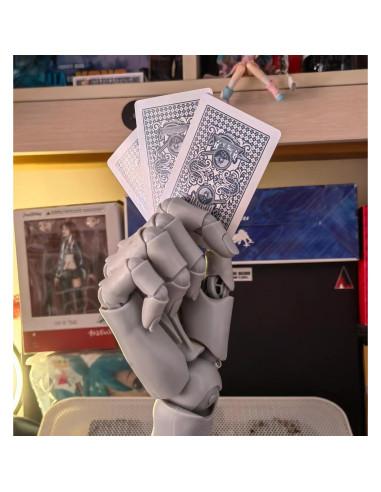 Maniquí de Mano Artista Flexible Sufeasdf 20 Articulaciones Gris