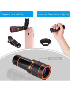 Lente Telefoto 12X SEVENKA para Teléfono Móvil Universal 2