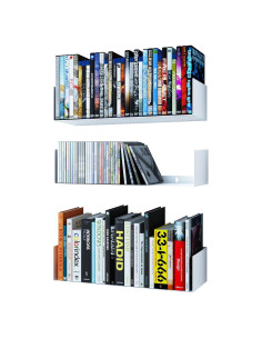 Estantes Flotantes Blancos Wallniture Bali - Juego de 3