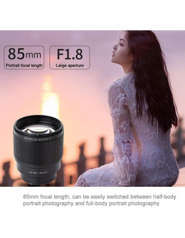 Lente VILTROX 85mm F1.8 II AF para Cámaras Sony E-Mount