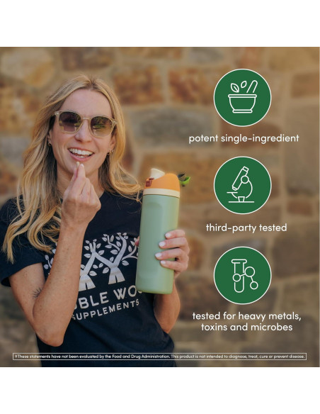 Cápsulas de Shatavari Orgánico Double Wood - 1000mg, 180 Unidades