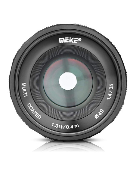 Lente Meike 35mm F/1.4 Manual para Cámaras Sin Espejo Fujifilm Lente Meike 35mm F/1.4 Manual para Cámaras Sin Espejo Fujifilm