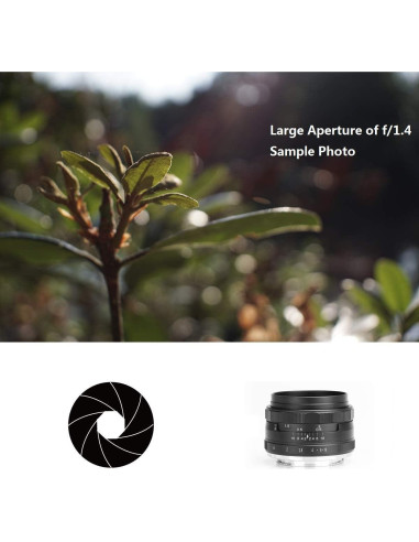 Lente Meike 35mm F/1.4 Manual para Cámaras Sin Espejo Fujifilm