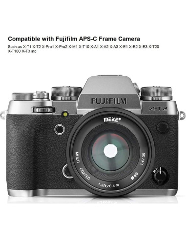 Lente Meike 35mm F/1.4 Manual para Cámaras Sin Espejo Fujifilm