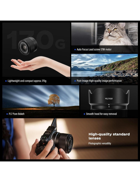 Lente Viltrox 35mm F1.7 AF para Fuji - Ligera y Compacta