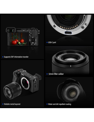 Lente Viltrox 35mm F1.7 AF para Fuji - Ligera y Compacta