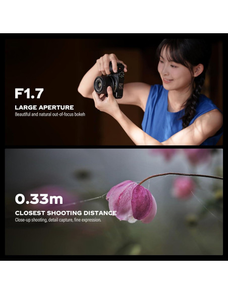 Lente Viltrox 35mm F1.7 AF para Fuji - Ligera y Compacta