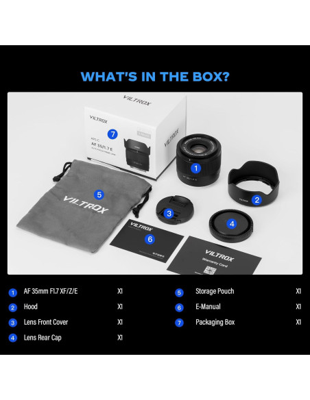 Lente Viltrox 35mm F1.7 AF para Fuji - Ligera y Compacta