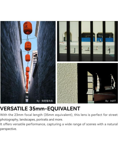 Lente Prime TTArtisan 23mm F1.8 para Fuji X - Enfoque Rápido