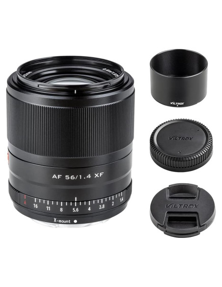 Lente VILTROX 56mm F1.4 AF para cámaras Fuji Montura X