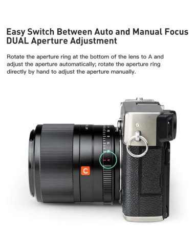 Lente VILTROX 56mm F1.4 AF para cámaras Fuji Montura X