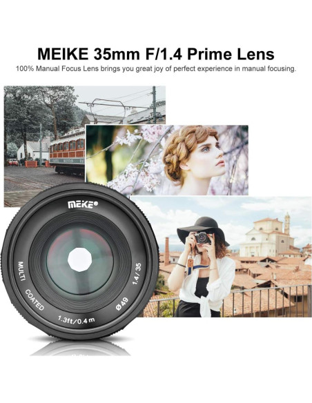 Lente Meike MK-35mm F1.4 Gran Apertura para Fujifilm X Lente Meike MK-35mm F1.4 Gran Apertura para Fujifilm X
