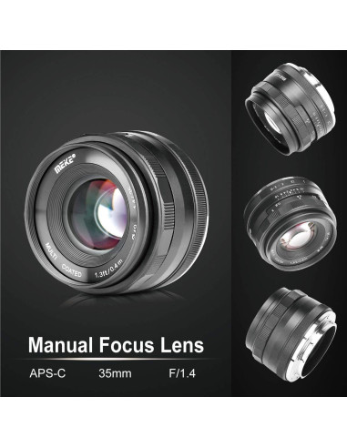 Lente Meike MK-35mm F1.4 Gran Apertura para Fujifilm X