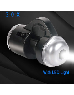 Lente de cámara para móvil Jiusion 30X con LED y microscopio 2