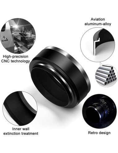 Capucha de Lente de Metal Atornillable 58mm X-SweetDream