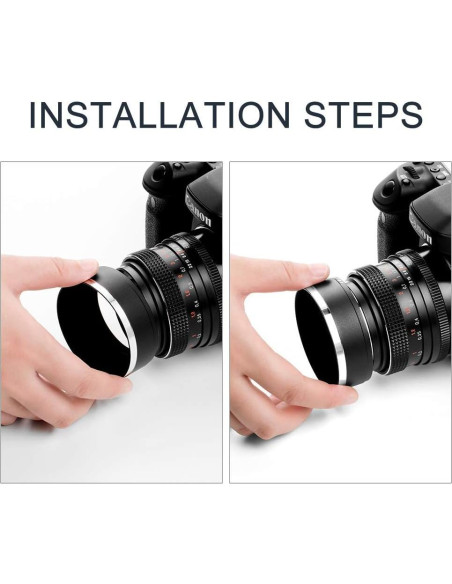 Capucha de Lente de Metal Atornillable 58mm X-SweetDream