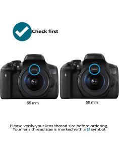 Capucha de Lente Tulipán 55mm/58mm Big Mike's para Nikon 2