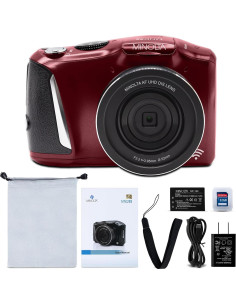 Cámara Digital Minolta MND55 64MP 4K 60FPS WiFi Rojo 2