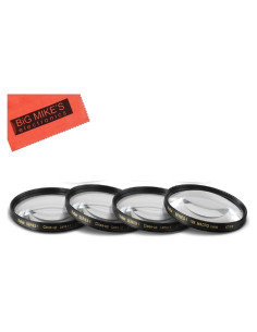 Juego de Filtros de Acercamiento 67mm Big Mike's +1, +2, +4, +10 Dioptrías