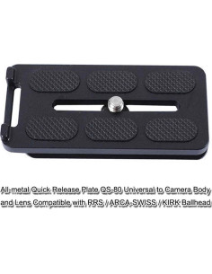 Placa de Liberación Rápida iShoot QS-80 Metal 80mm Arca-Swiss 2