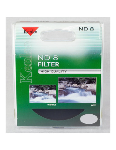Filtro de Densidad Neutra Kenko 62mm ND8X para Fotografía