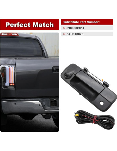 Cámara de Respaldo Nakkaa para Tundra 2007-2013, Gran Angular