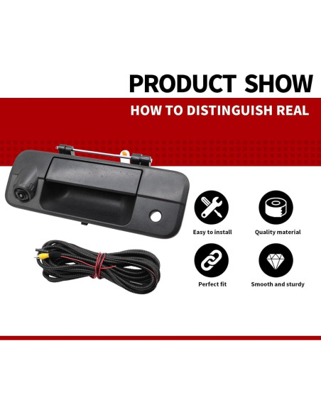 Cámara de Respaldo Nakkaa para Tundra 2007-2013, Gran Angular