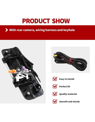 Cámara de Respaldo Nakkaa para Tundra 2007-2013, Gran Angular