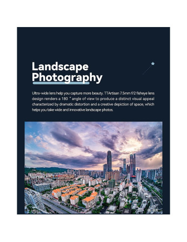 Lente Ojo de Pez 7.5mm F2 TTArtisan para Canon EOS M