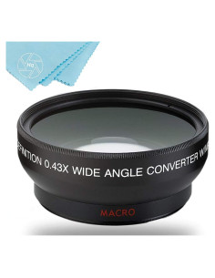 Lente Gran Angular 43mm 0.43x con Macro Big Mike's HD