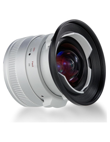 Lente Gran Angular PERGEAR 12mm F2 II para Sony E Plata