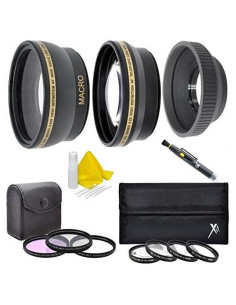 Kit de Filtros de Lente 40.5mm Xit para Samsung NX - Gran Angular, Telefoto, Macro